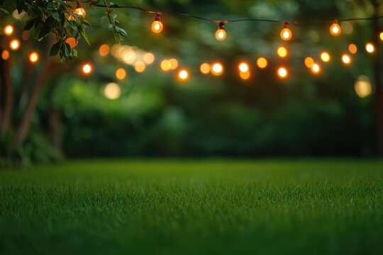 Romantic garden party ambiance. Perfect for event invitations or summery backgrounds.