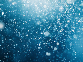 Fototapeta premium Sparkling water droplets suspended in the air create a magical atmosphere