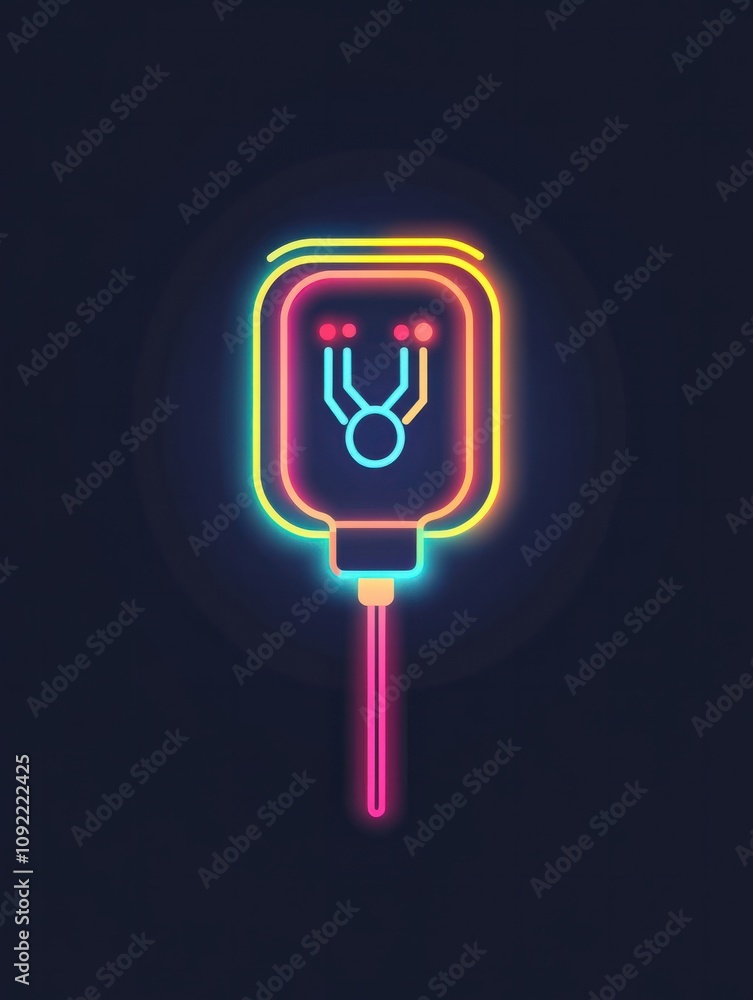 Poster plug multi color style icon. simple thin line, outline of internet things icons for ui and ux, websi