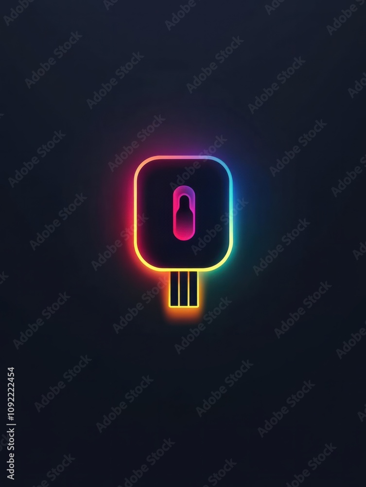 Poster plug multi color style icon. simple thin line, outline of internet things icons for ui and ux, websi