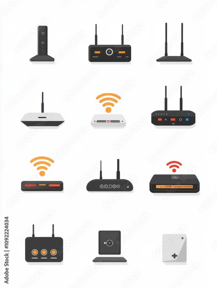 Aufkleber router icon. internet things icons universal set for web and mobile