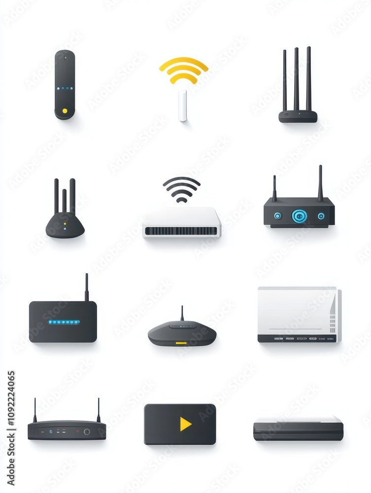 Aufkleber router icon. internet things icons universal set for web and mobile