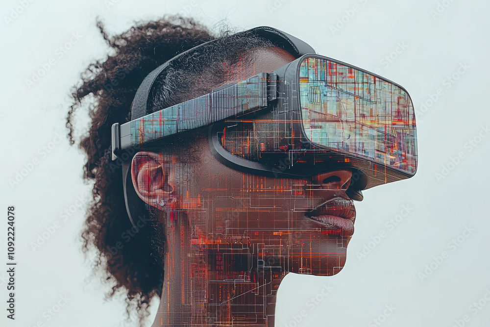 Aufkleber immersive virtual reality experience in the cloud transforming entertainment and learning in digital