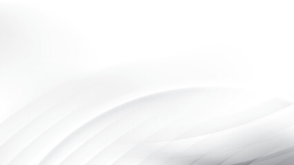 Fototapeta premium Abstract white and gray color, modern design stripes background with curve lines. Vector illustration.