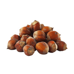 Obraz premium Heap of Hazelnuts png
