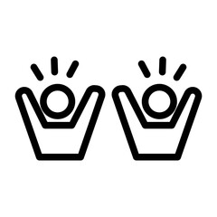 Obraz premium Spread Smiles icon