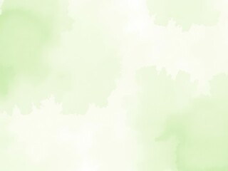 Obraz premium Watercolor light green frame background texture with subtle brushstrokes and delicate shades of green, soft