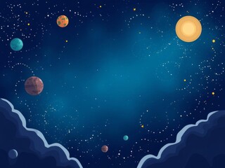 Various banner templates with a stunning universe, space, and galaxy design, perfect for educational and creative projects, design, universe, creative