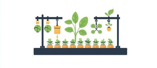 Fototapeta premium Fifth design of a glyph icon for plant cultivation infrastructure.