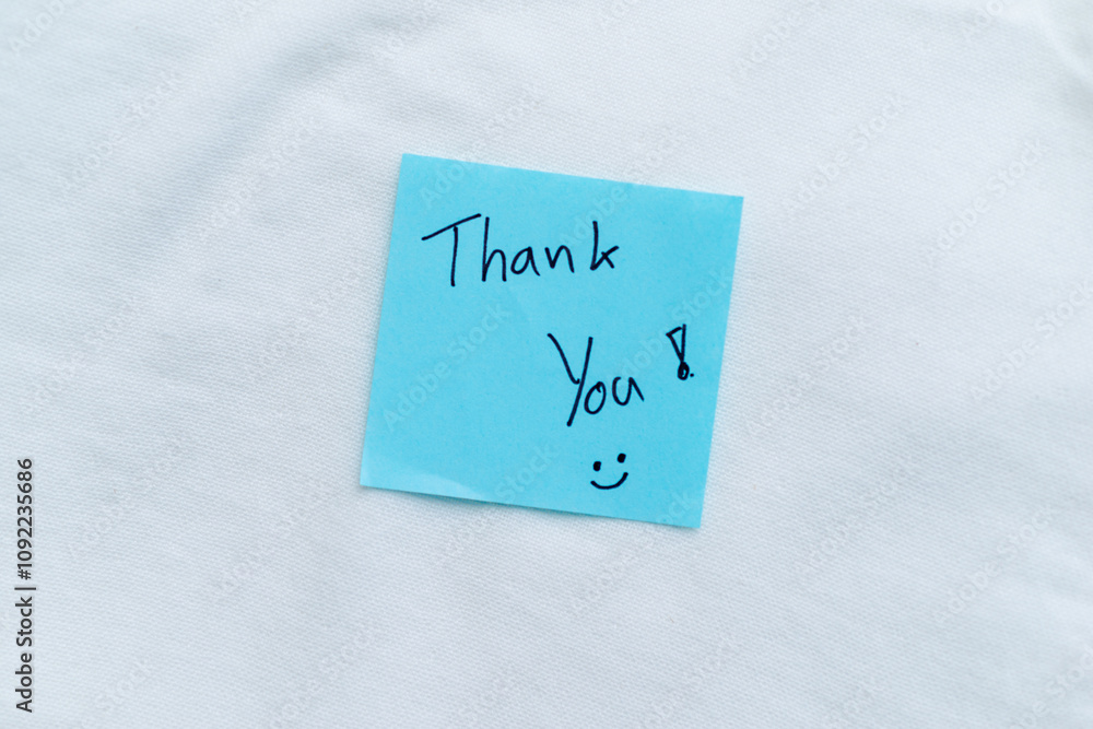 Poster gratitude note action home setting diy content personal environment close-up view business reflectio