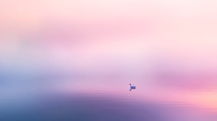 Fototapeta premium Soft gradient background, painterly brushstroke textures, digital impressionism, Diaphanous veils of pastel hues blend like mist over still waters at dawn, Macro lens captures the moment pigment