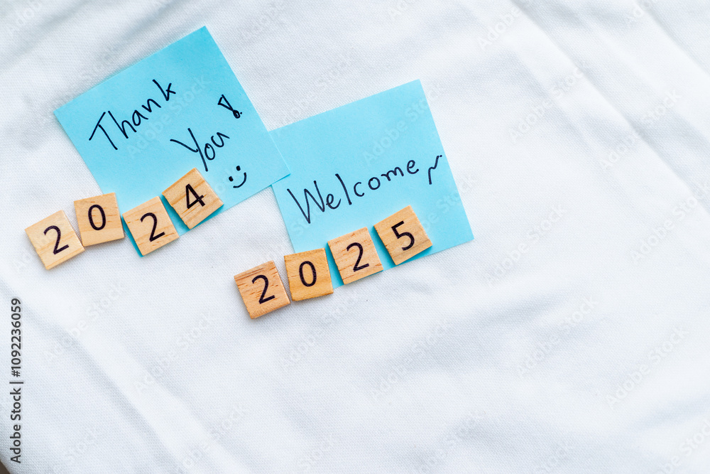 Poster new year transition business appreciation 2024 to 2025 visual motivation indoor setting inspirationa