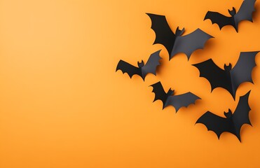 halloween background with bats