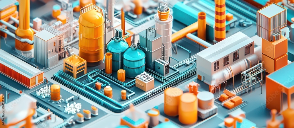 Aufkleber 3d visualization icon depicting systems and operational mechanisms.