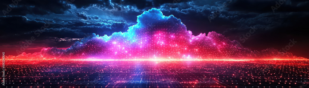 Poster secure cloud storage solution protecting valuable data in a digital environment for enhanced privacy