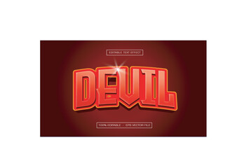 Devil editable text effect