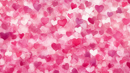 Colorful collection of hearts creates a romantic and festive atmosphere for celebrations