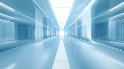 Obraz premium Abstract smooth light blue gradient perspective background for modern design and creative projects