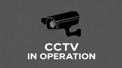 CCTV sign. Video camera sign. Area under 24 hour video surveillance. Surveillance camera, monitoring, home security protection system. Employee, visitor and property safety. Prevent crime.