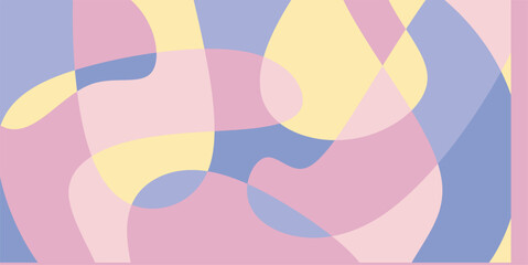 Fototapeta premium Aesthetic colored shape background, randomly colored curve shape background, elegant colorful texture