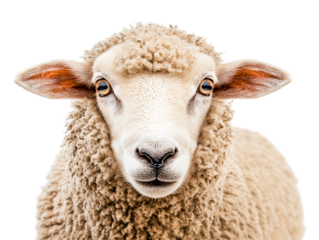 a close up of a sheep