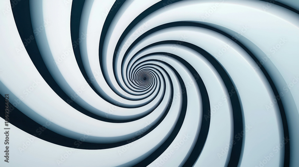 Poster Hypnotic Abstract Background Featuring Smooth Spiral Curves Creating a Visually Engaging and Calming Effect for Creative Projects and Artistic Designs