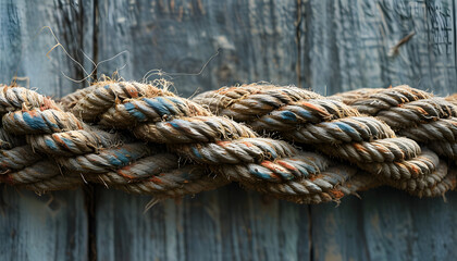 Frayed old rope texture
