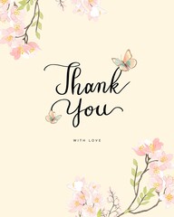 floral greeting card 