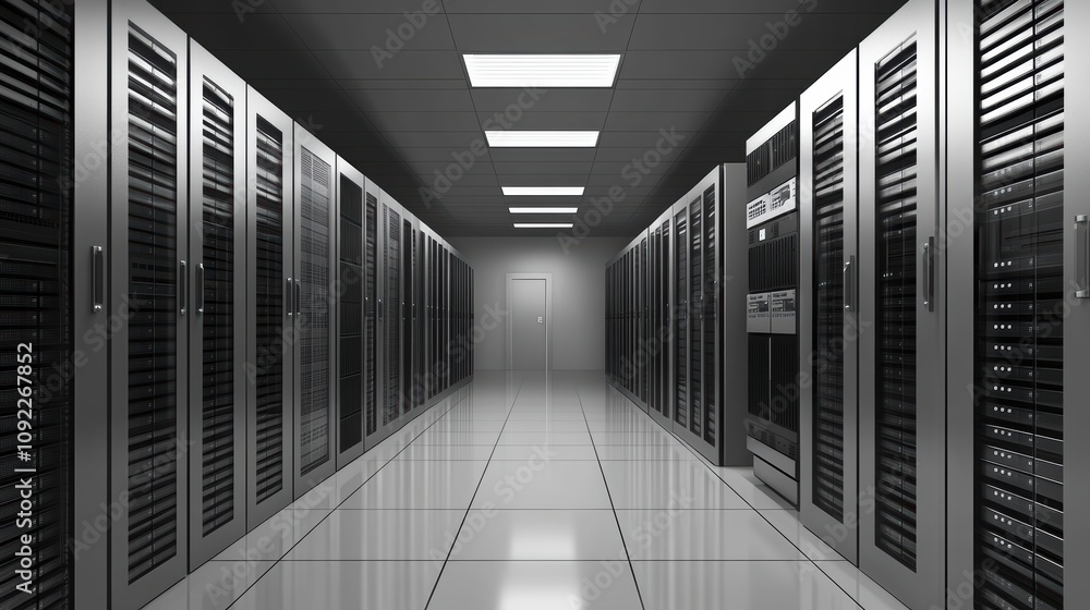 Poster data center security measures corporate facility technology infrastructure advanced environment insi