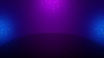 Fototapeta premium Sparkling Star in Dark Blue and Purple Background
