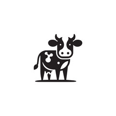 cow vector cartoon illustration 