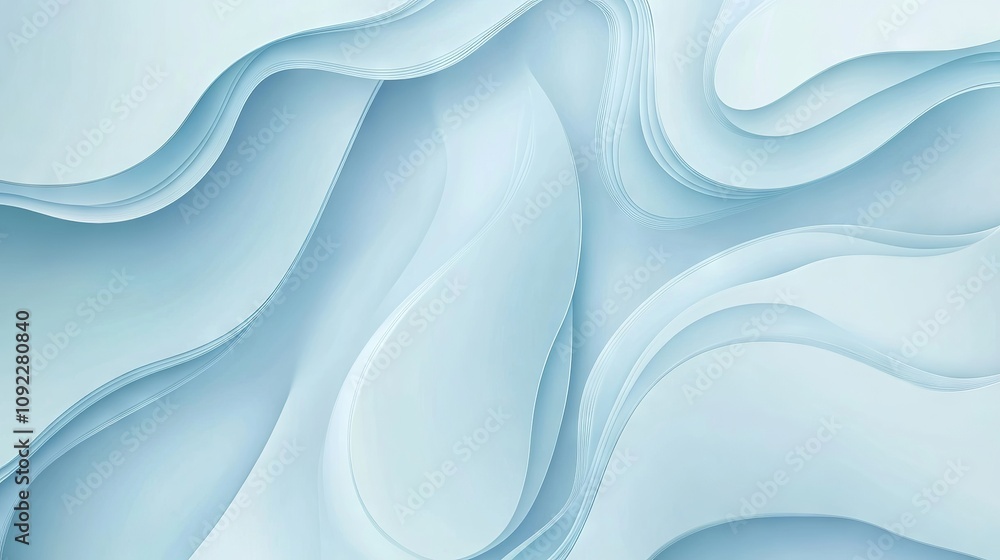 Poster minimal light blue background with simple vector graphic pattern, clean and modern design ideal for 