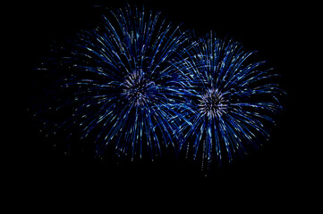 Fototapeta premium Vectorial Fireworks with black background