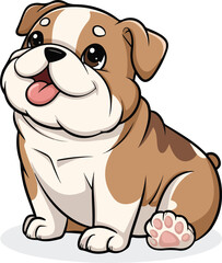Fototapeta premium Cute Bulldog Vector