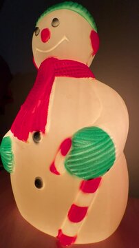 snowman Light up blown mould Christmas decoration