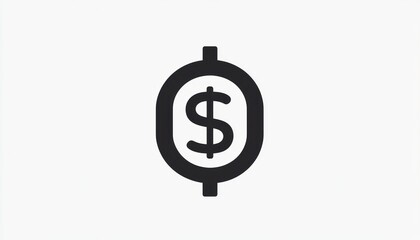 Obraz premium Minimalistic line icon representing financial commitments.