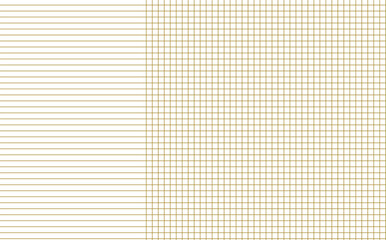 Graph paper. Printable squared grid paper with color horizontal lines. Geometric background for school, textures, notebook, diary. Realistic lined paper blank size reversal A5.