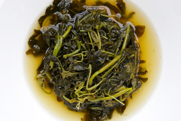 Pickled spider weed, salted fermented vegetable
