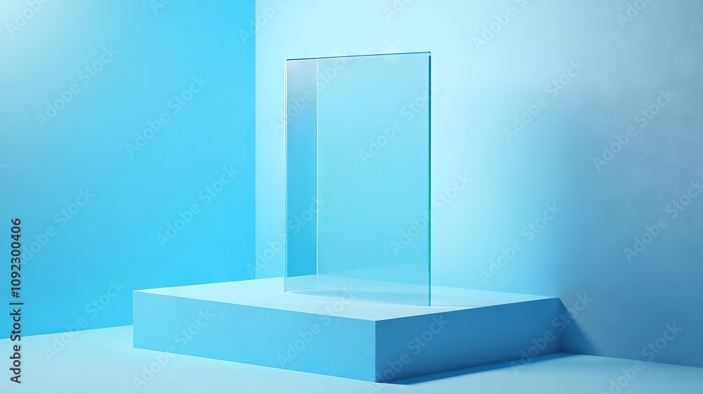 Poster solid display block for store window displays, ideal for visual merchandising and product arrangemen