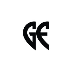 GF monogram logo design letter text name symbol monochrome logotype alphabet character simple logo