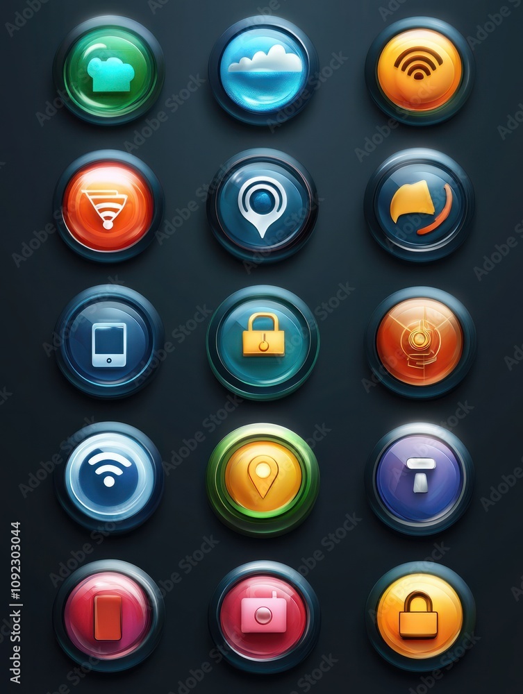 Poster gps icon. internet things icons universal set for web and mobile