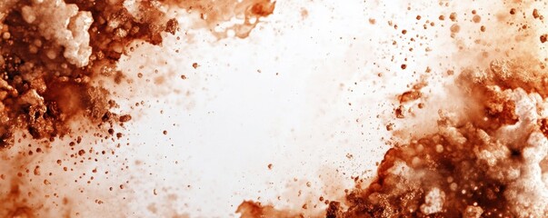 This image visually captures an explosive burst of dust, showcasing particles suspended in the air, creating an energetic and vibrant atmosphere ideal for various design projects.