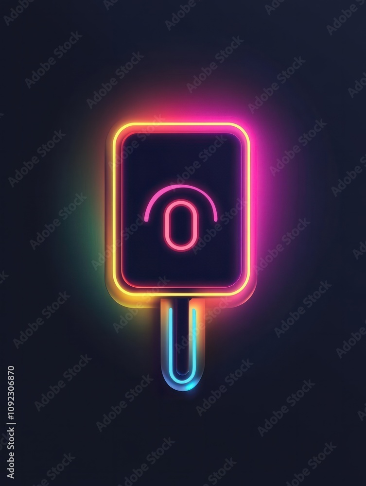 Poster plug multi color style icon. simple thin line, outline of internet things icons for ui and ux, websi