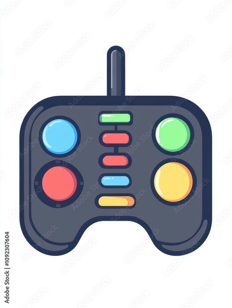Poster remote control multi color style icon. simple thin line, outline of internet things icons for ui and