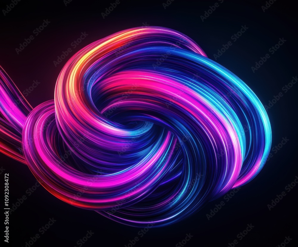 Poster a mesmerizing swirl of vibrant colors seamlessly intertwines, creating a dynamic visual experience t