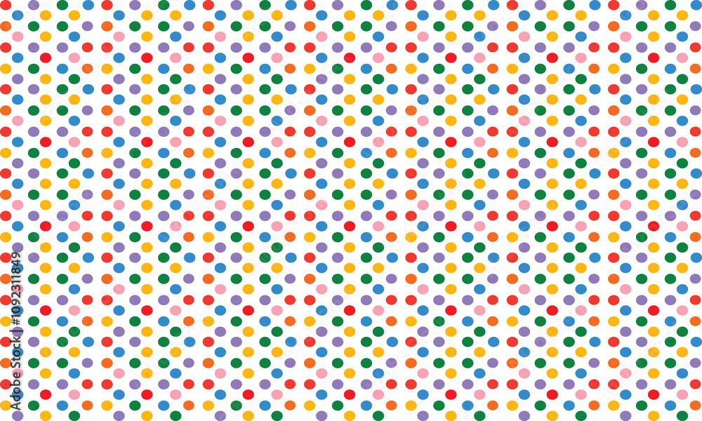Poster colored circle seamless pattern. simple childish party backdrop. creative minimalist style art backg