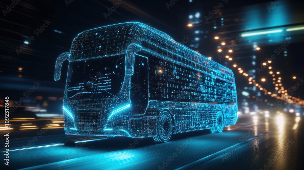 Poster global business internet network connection iot internet of things business intelligence concept bus