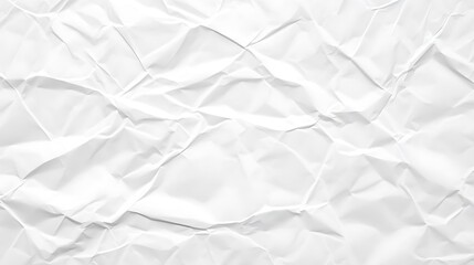 Fototapeta premium Crumpled White Paper Texture Background