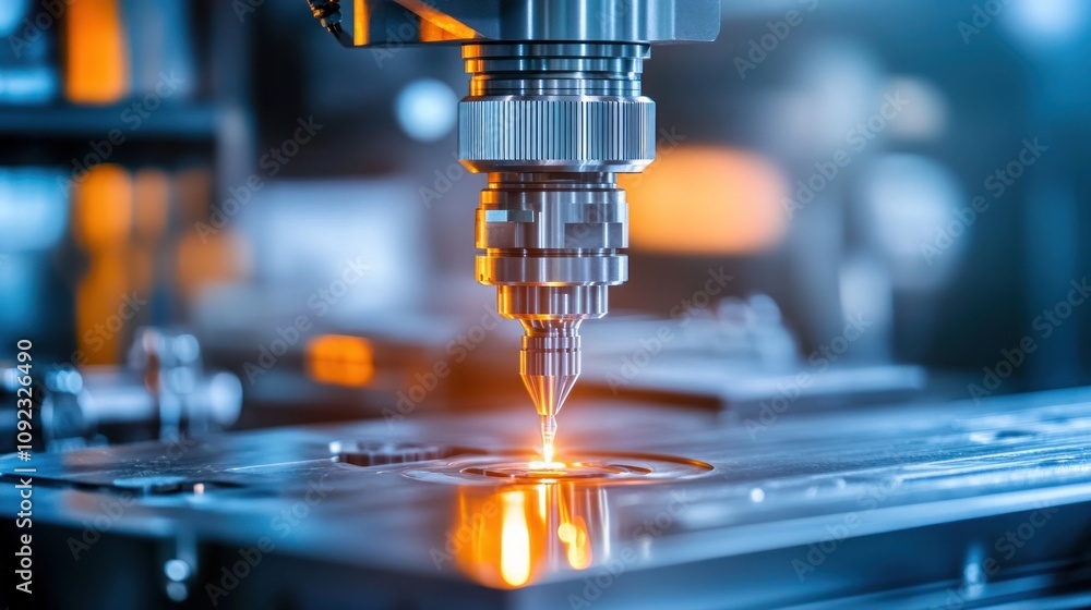 Poster Industrial Machine Precisely Applying Molten Material