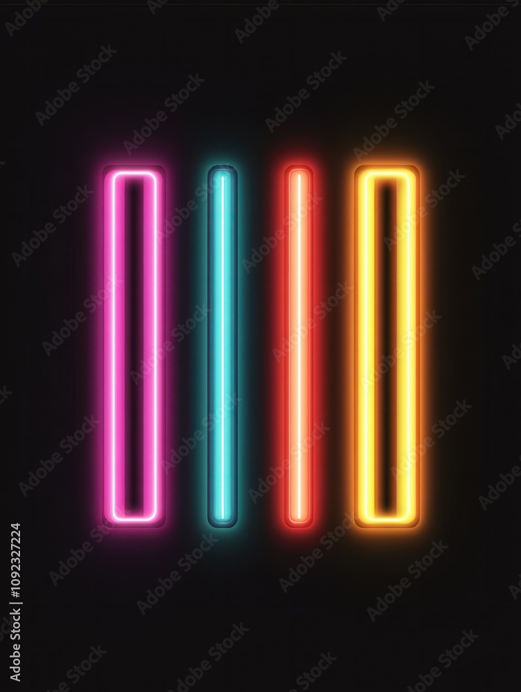 Aufkleber barcode neon icon. elements of internet things set. simple icon for websites, web design, mobile app